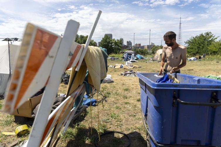 A homeless encampment near downtown St. Louis grows into a community