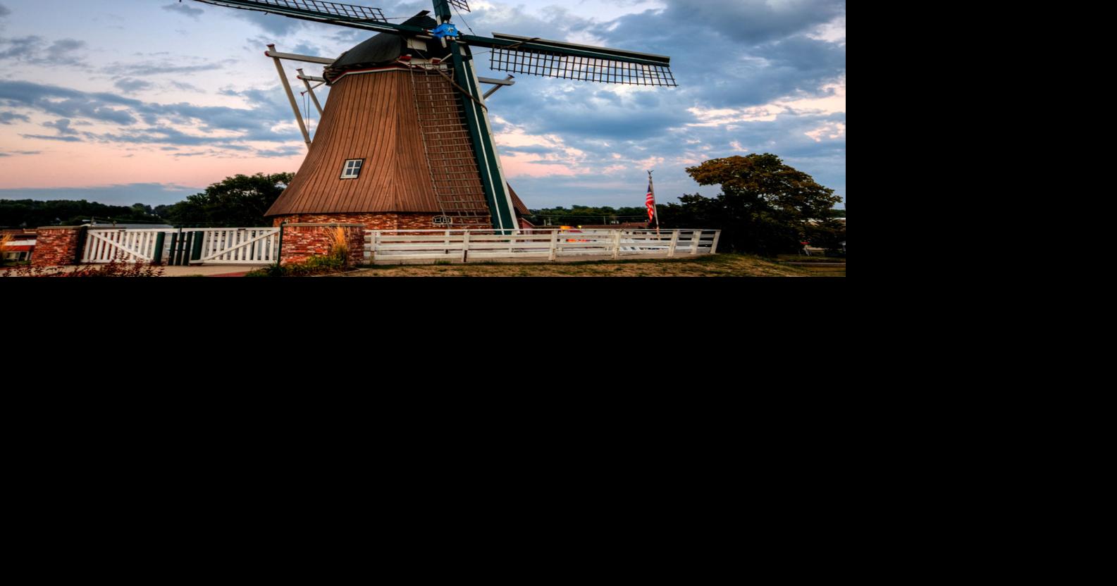 A towering windmill and more in Fulton, Illinois