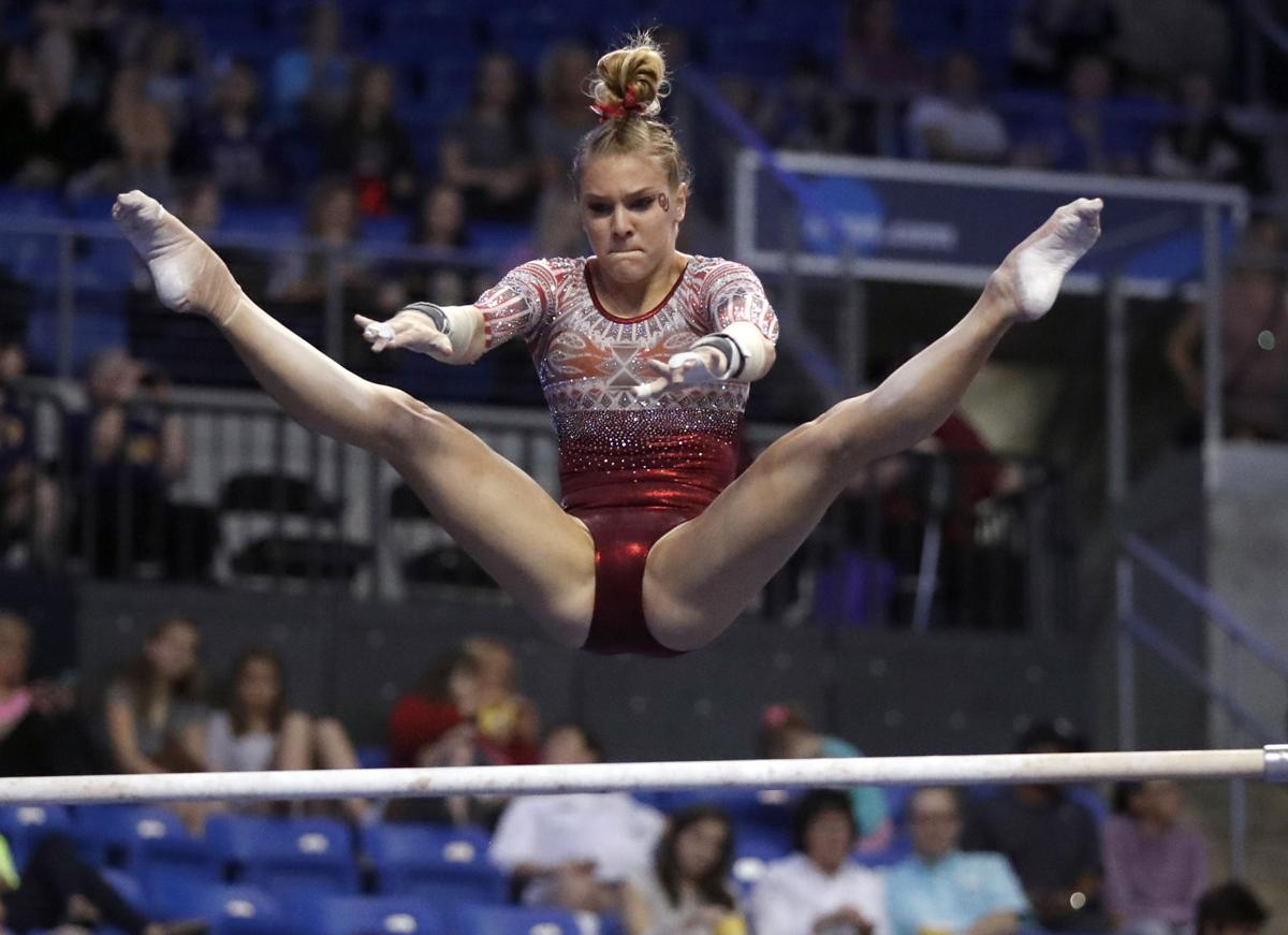 Ncaa Women S Gymnastics Championships Starts In Fort Worth Photo Gallery Female Gymnast Gymnastics Championships Gymnastics Photos