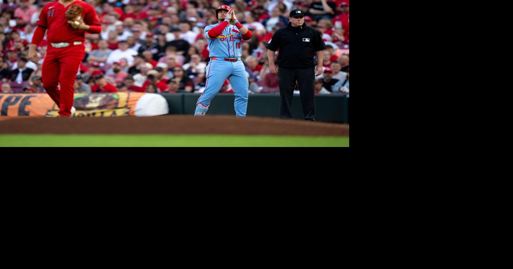 Cardinals' powerful comebacks not enough as Reds slide home in 11th to split doubleheader