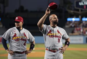 Sports media notes: Retirement festivities Sunday for Cardinals' Pujols, Molina to be broadcast