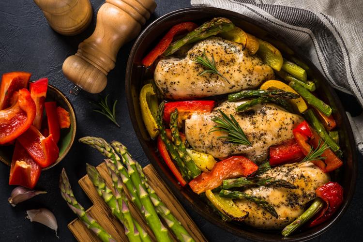 Baked Lemon Herb Chicken with Roasted Vegetables