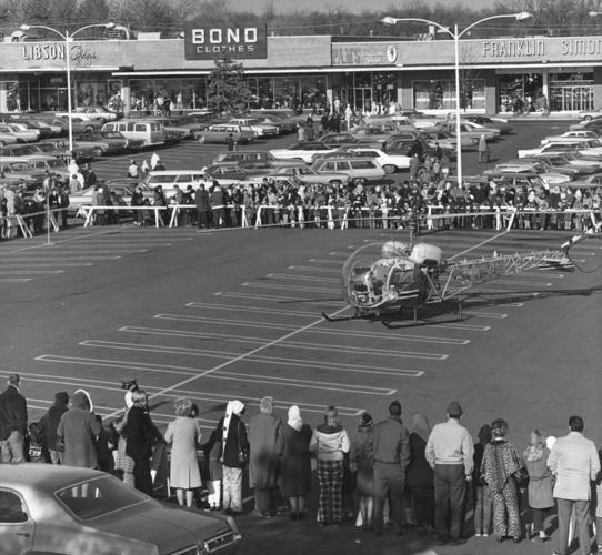 Crestwood Plaza shopping center, Christmas 1969.
