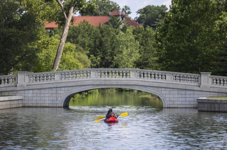 Boaters enjoy the waters of Forest Park