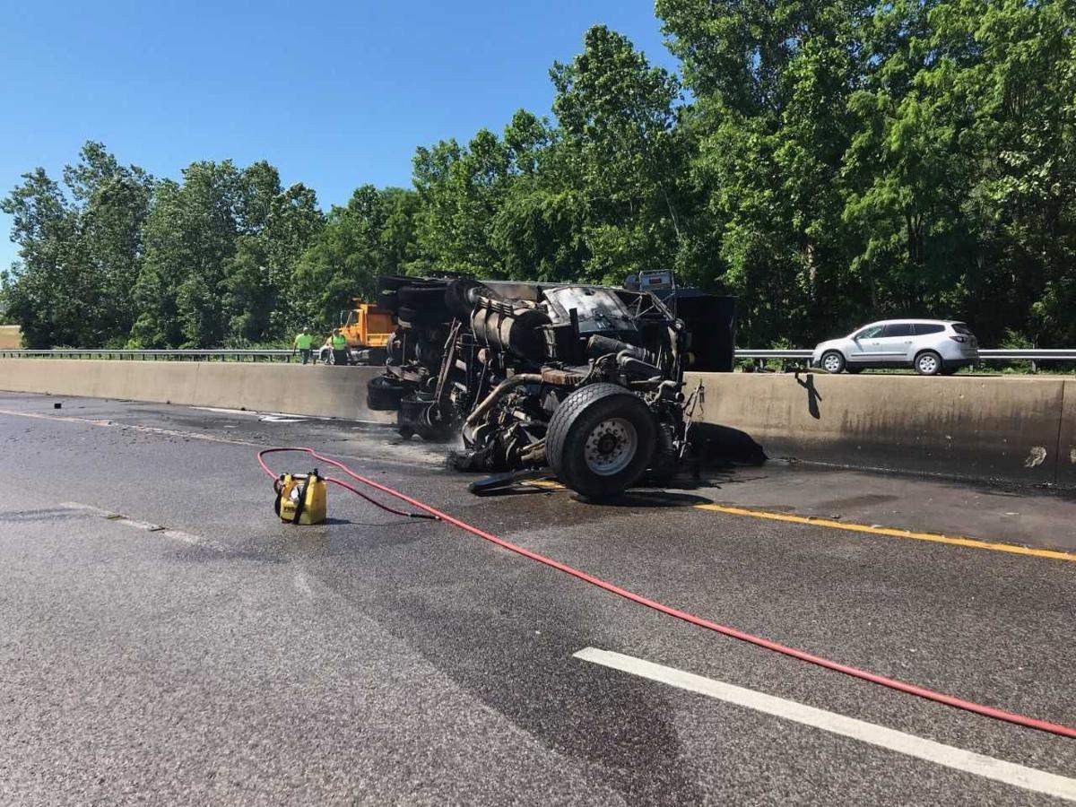 Truck Protests Highway Dump Truck Fire Closes Lanes On Highway 40 In Chesterfield Law