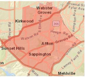 Map Of South St Louis Boil Advisory Lifted For Portion Of South St. Louis County | Metro |  Stltoday.com