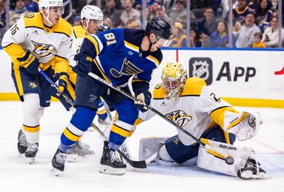 Blues take on Nashville Predators
