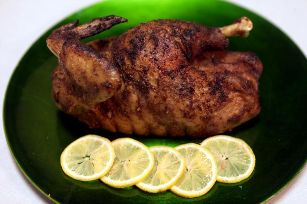 Chicken with cumin, paprika and allspice