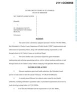 SCC PARENTS ASSOC V ST. CHARLES CO DEPT OF PUB HEALTH petition