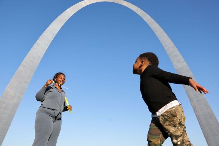 Downtown at the Gateway Arch National Park