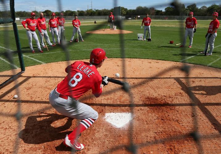 A baseball wedged itself in Yadier Molina's chest protector