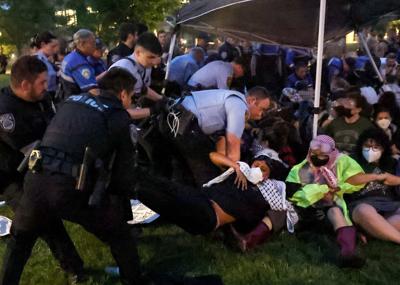 Arrests after pro- Palestinian protest at Washington University in 51