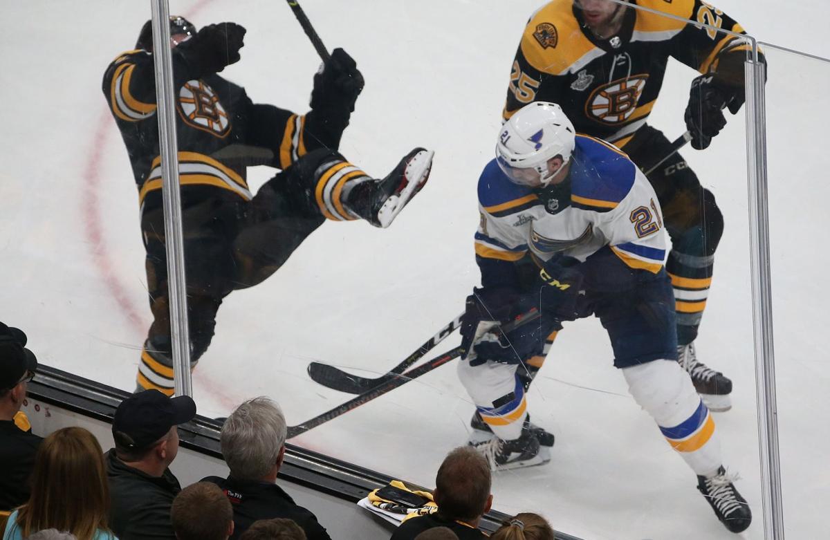 Blues, Bruins Start Game 3 With Massive Hits From McAvoy, Blais