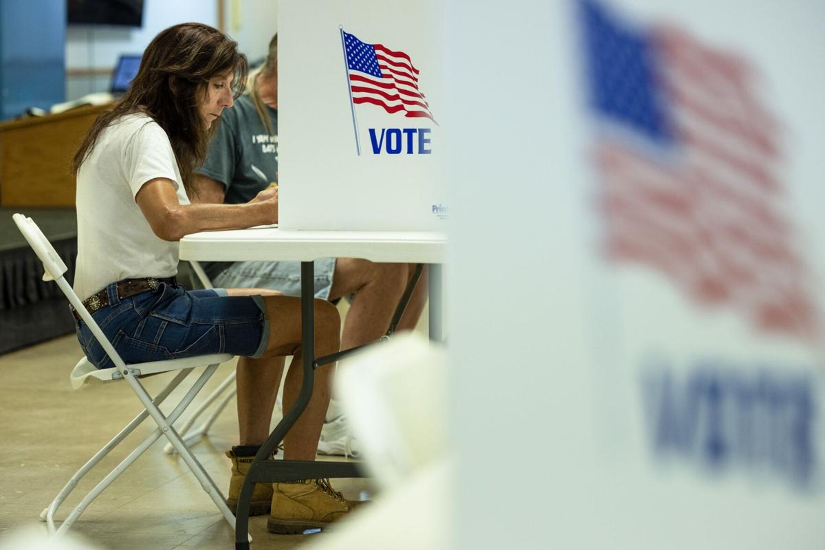 Voters cast their ballots in New Melle