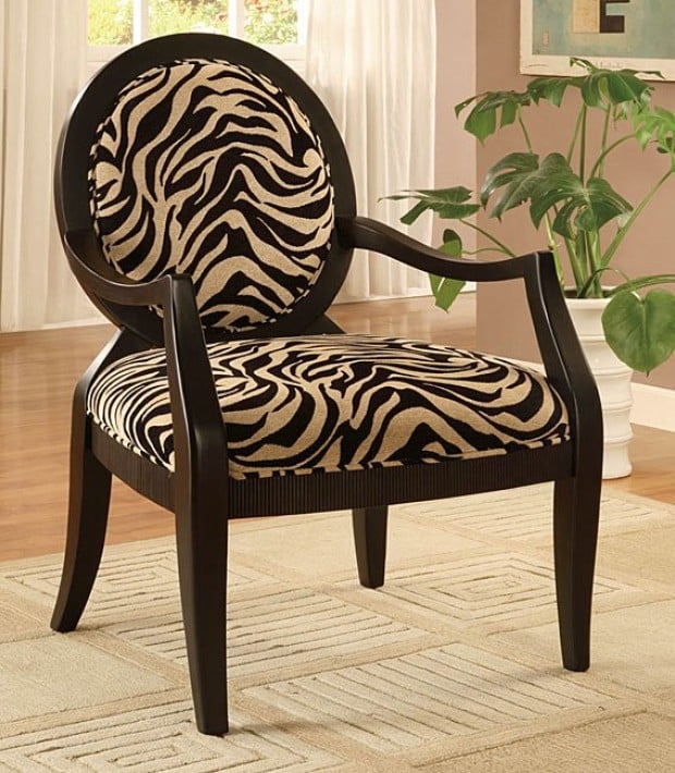 High & low Zebra print chairs Lifestyles