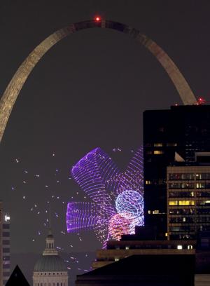 Fireworks over St. Louis