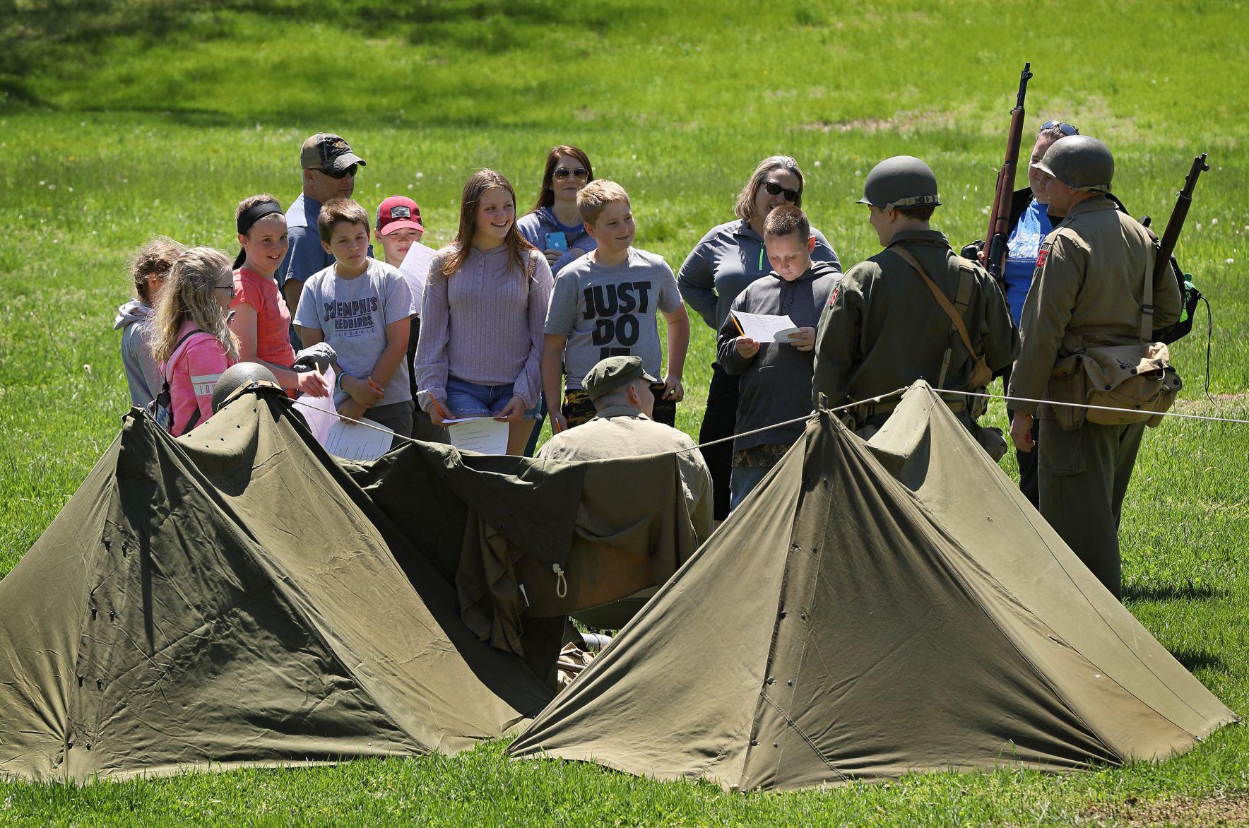 World War II reenactment camp Jefferson Barracks Park
