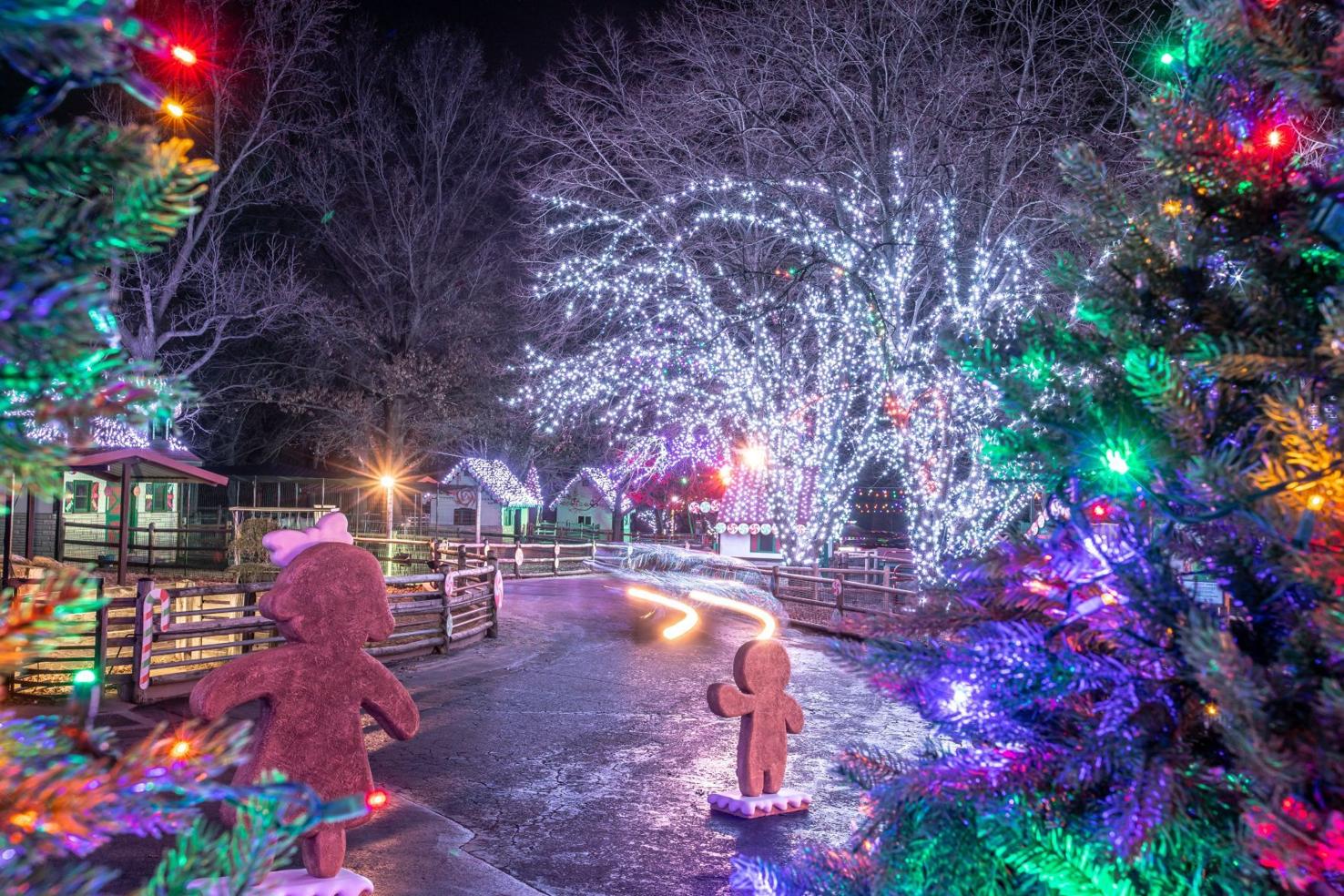 Make the holidays bright with dozens of displays, nighttime parades