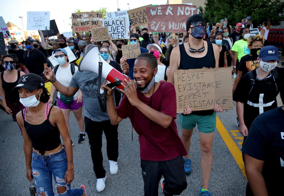 Protesters on the march