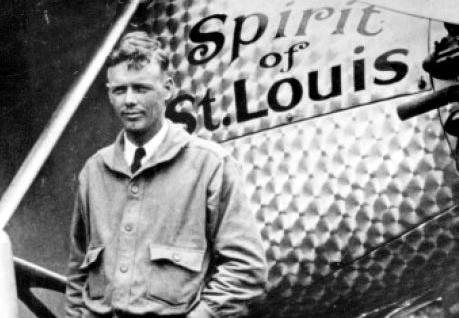 Charles Lindbergh with Spirit of St. Louis, 1927