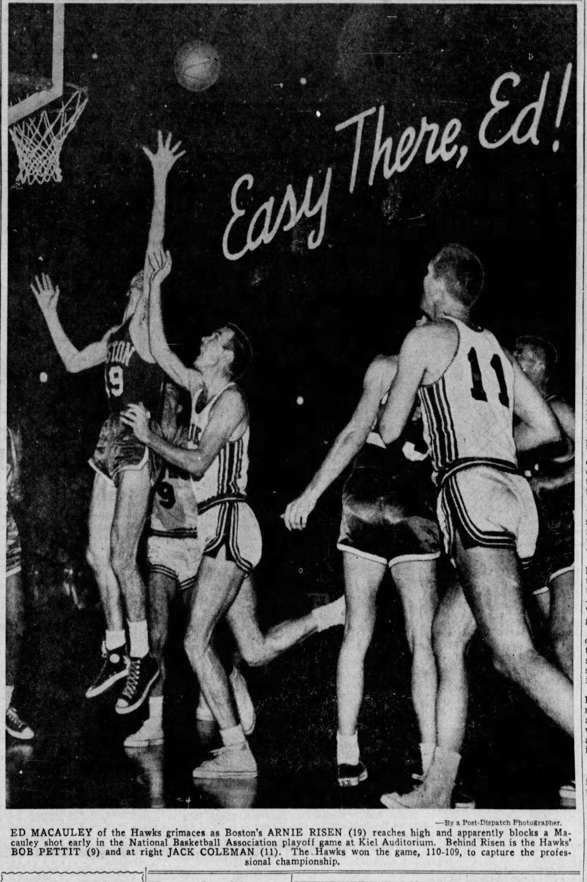Lot Detail - 1958 ST. LOUIS HAWKS VS. BOSTON CELTICS GAME 6 NBA  CHAMPIONSHIP PROGRAM