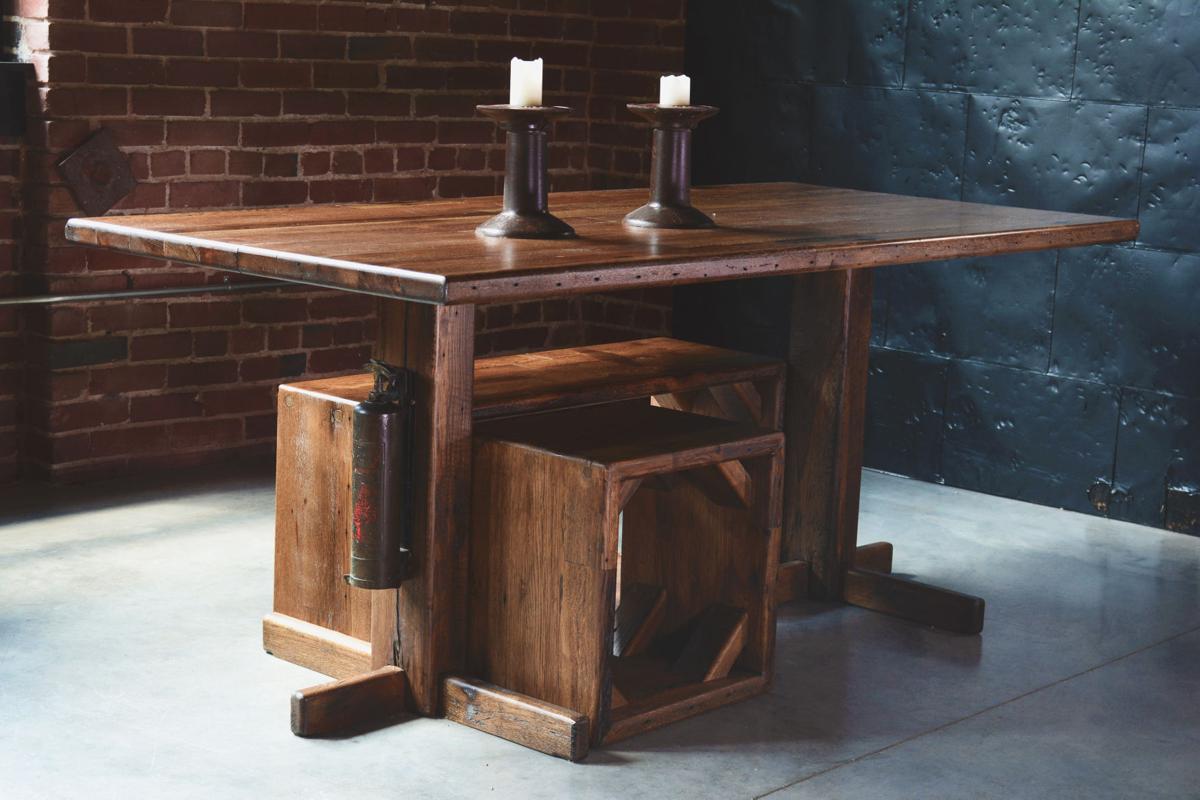 Made In St Louis Artist Uses Vique Deco Art Form To Transform Daniel Charles Dining Room Table