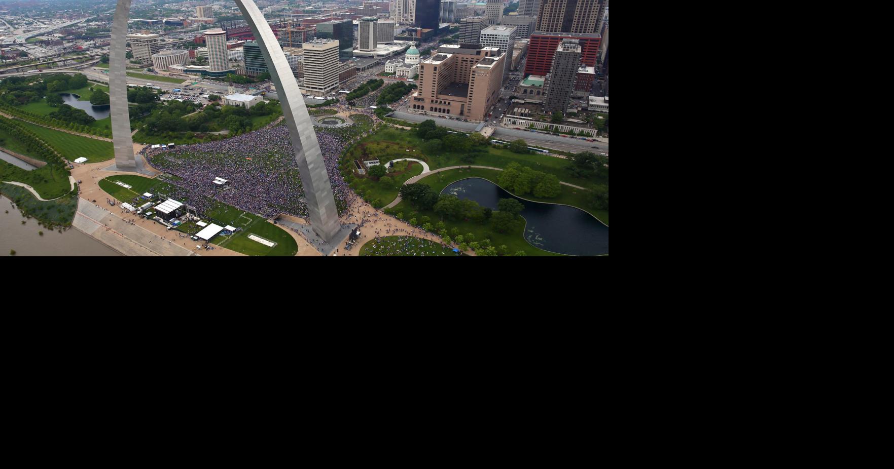Aerial photos of St. Louis Blues Stanley Cup victory parade