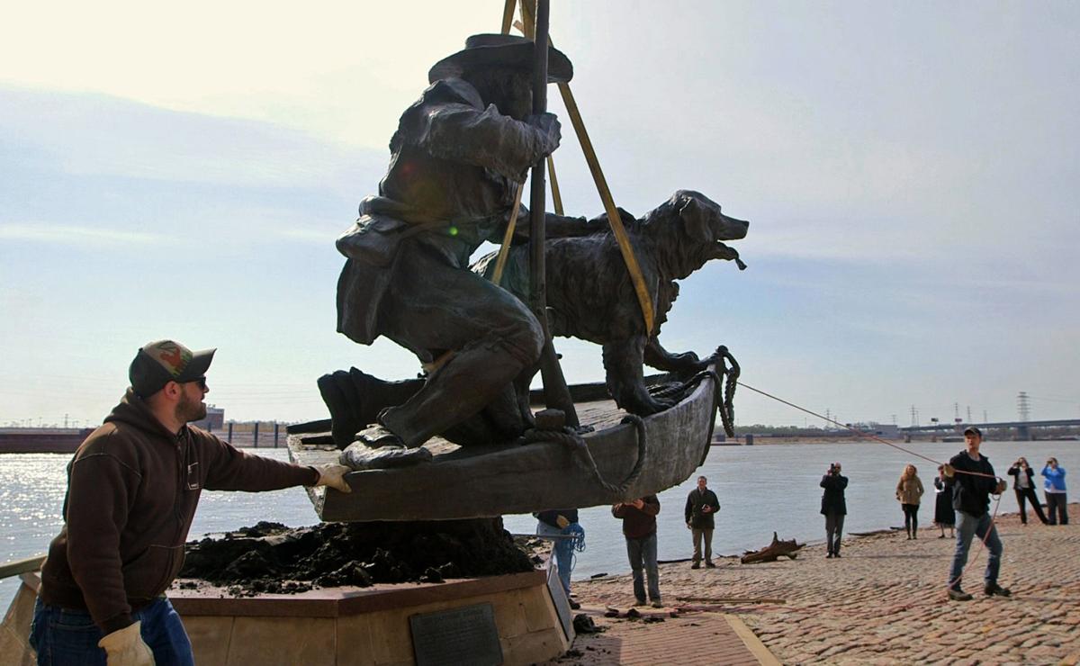 Lewis & Clark statue moved from riverfront Joe's St. Louis