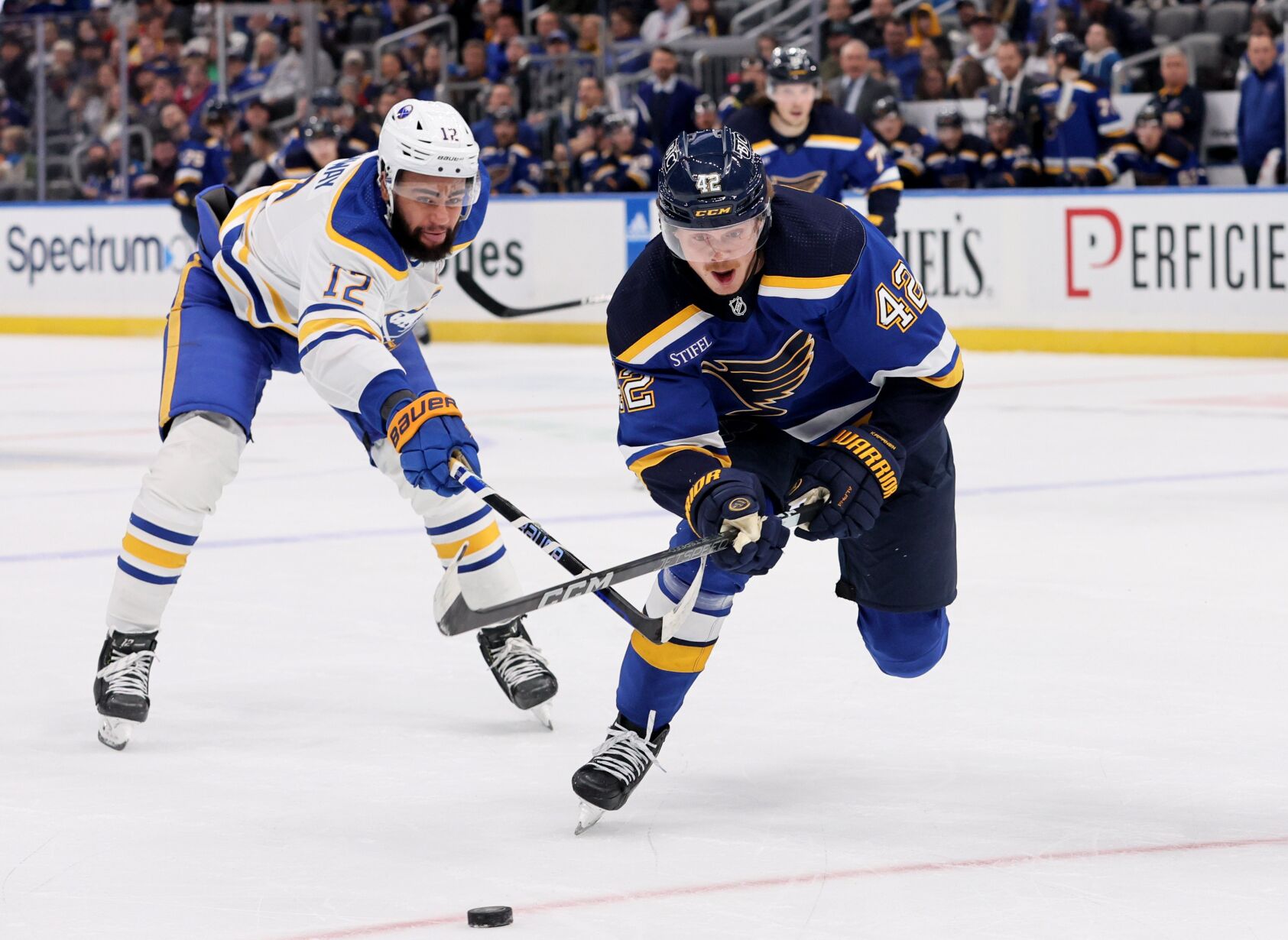 Blues' Kasperi Kapanen, Scott Perunovich May Return Vs. Wild