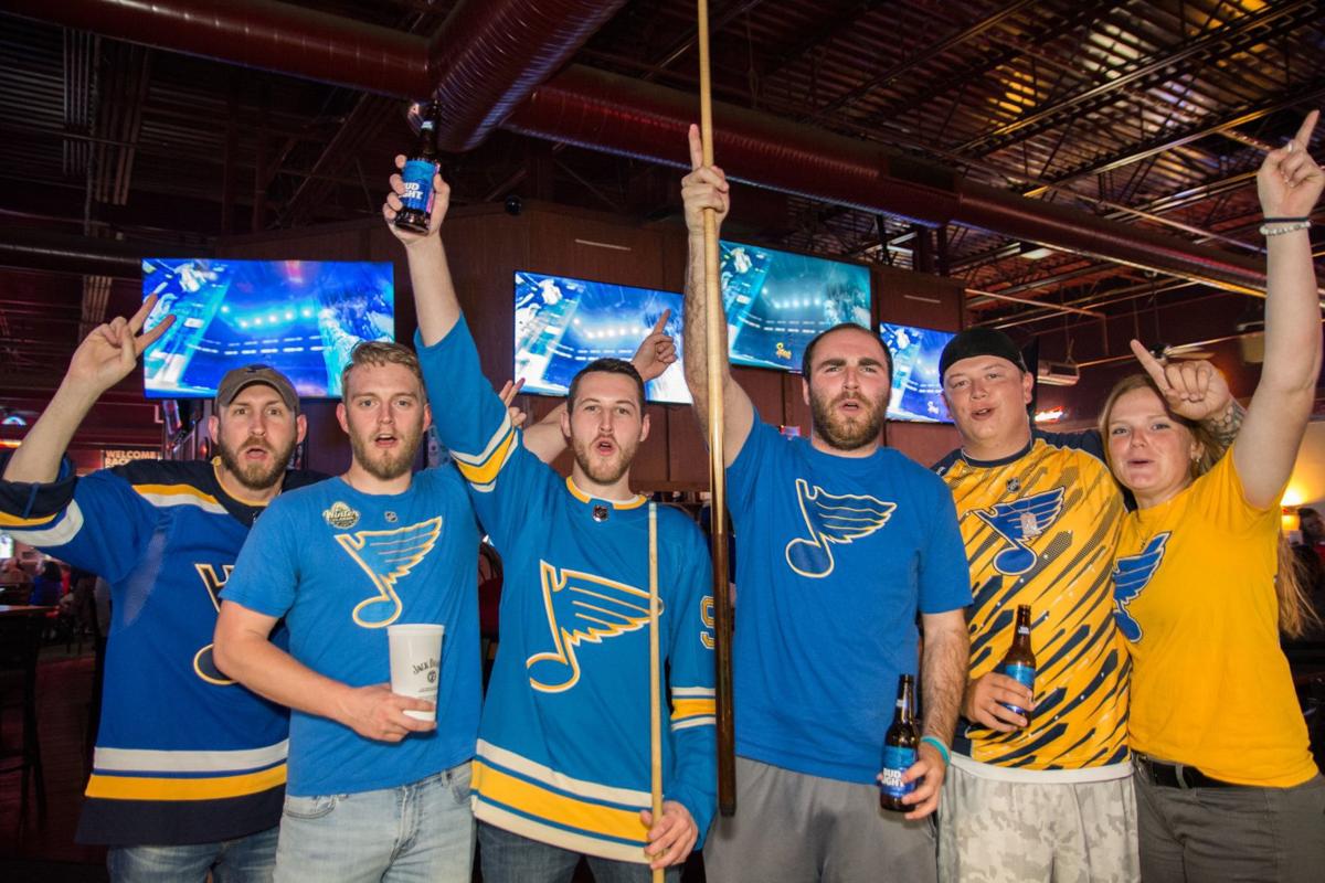 Blues Fans at Hotshots Fenton during Stanley Cup Final Game 5