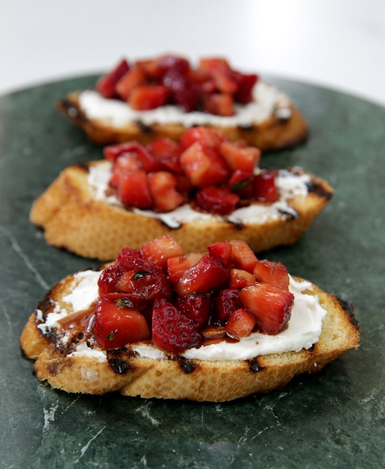 Strawberry Goat Cheese Bruschetta