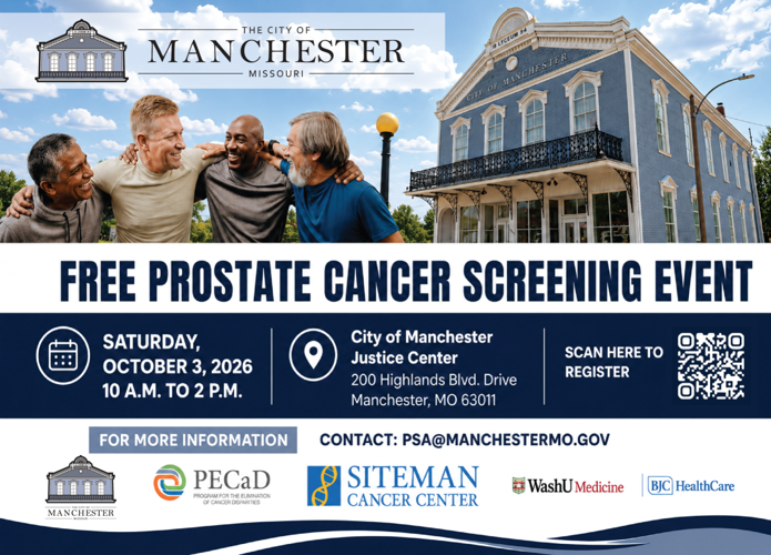 Manchester to Host Free Prostate Cancer Screening Event