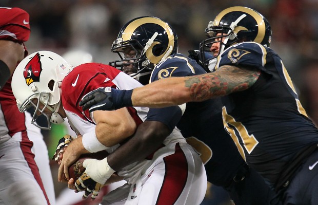 Linebacker (53) Ernest Jones of the Los Angeles Rams against the Arizona  Cardinals in an NFL football game, Sunday, Sept. 25, 2022, in Glendale, AZ.  Rams won 20-12. (AP Photo/Jeff Lewis Stock Photo - Alamy