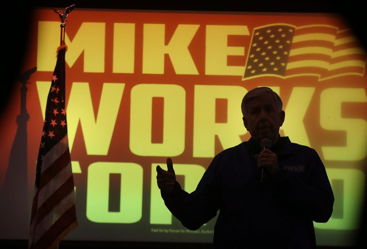 Parson campains in first gubernatorial election