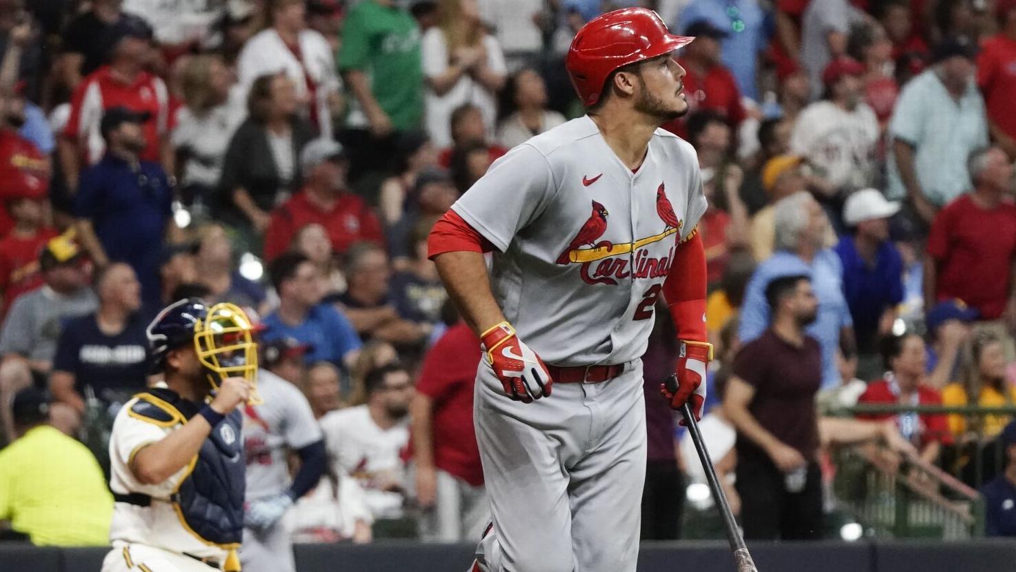Cardinals Quick Hits: Arenadou2019s homer upends Brewers, seizes first MLB win for Oviedo