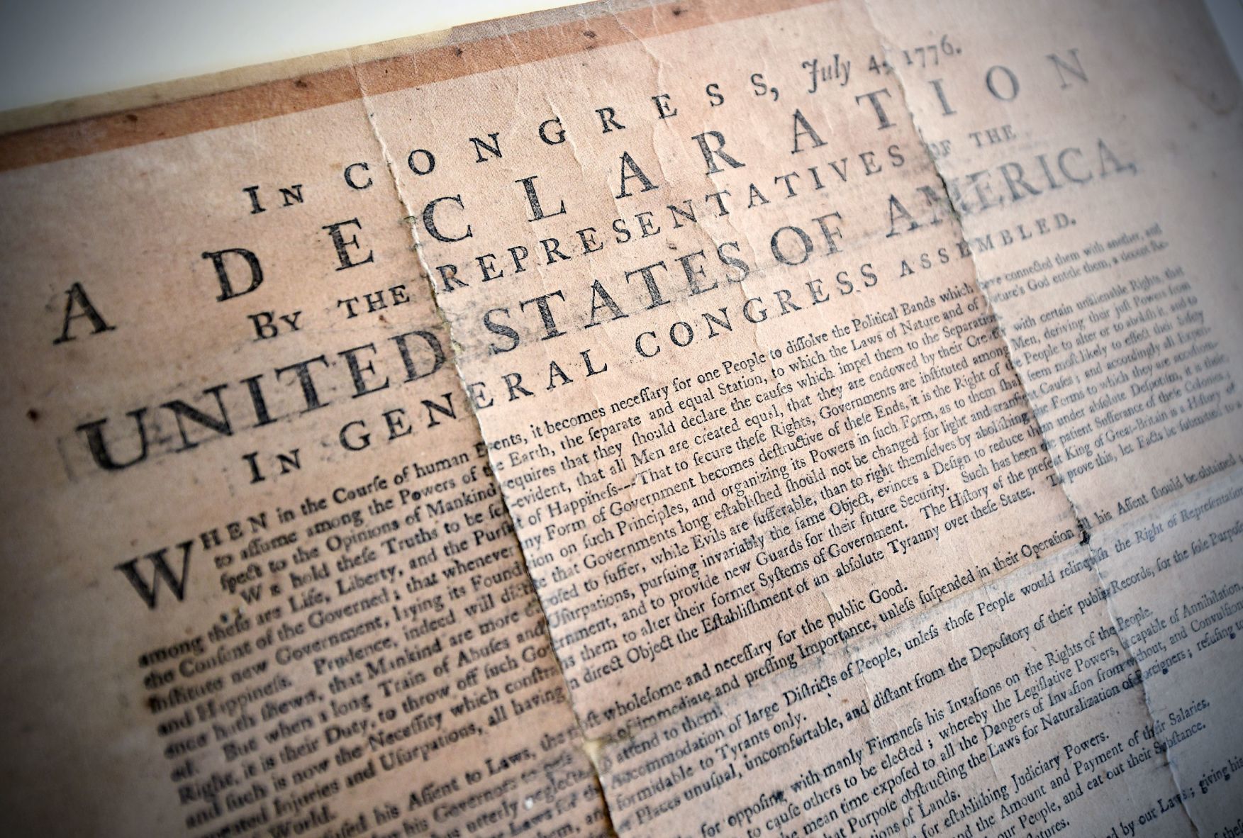 printable declaration of independence