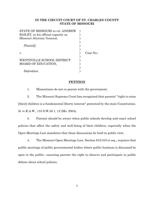 Read the attorney general's lawsuit against the Wentzville School District