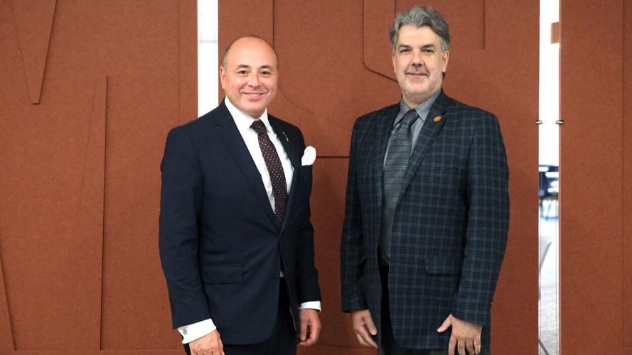 Dean Marius Boboc welcomes Romanian ambassador for campus visit