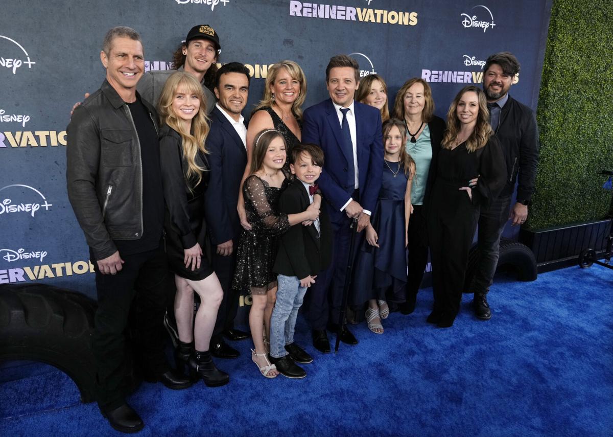 The cast of “Avengers: Endgame” stands onstage during the world premiere  event on April 23 in Los Angeles.