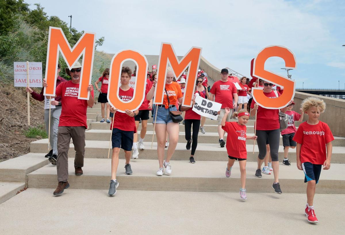 Moms Demand Action for Gun Sense in America rally at Arch grounds