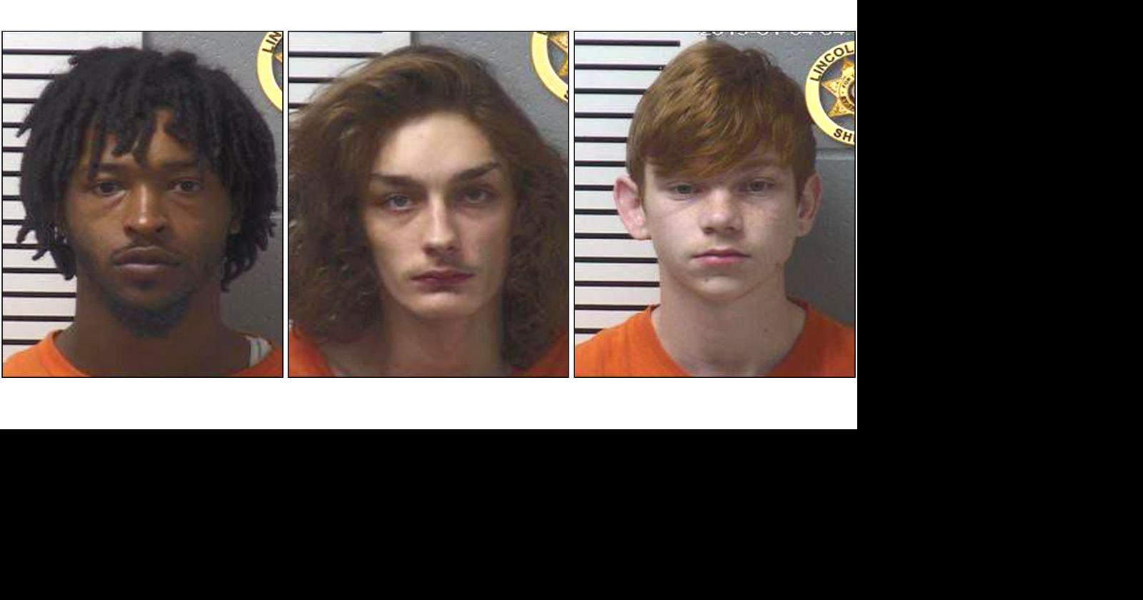 3 charged in string of burglaries in Lincoln County