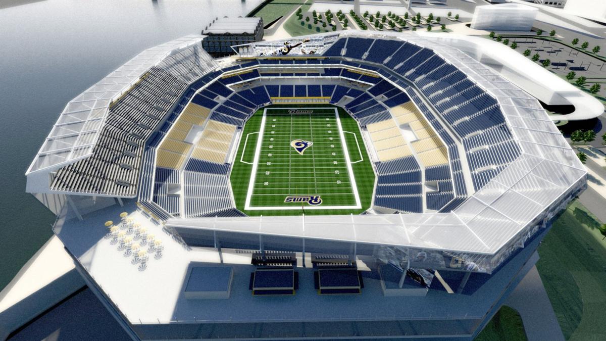 New renderings show proposed St. Louis riverfront NFL stadium Pro