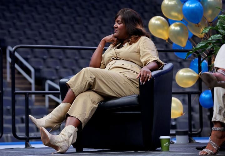 Ӱԭ Public Schools holds pep rally for staff to kickoff school year