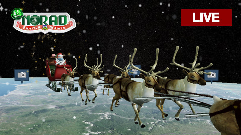 đ
Santa Tracker: Follow Santa as he masks up and flies around the world