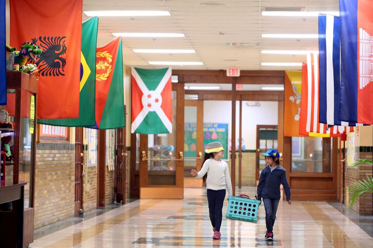First-graders at Mason Elementary School