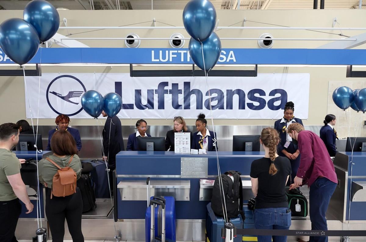 First Lufthansa flight direct from Frankfurt lands at Lambert