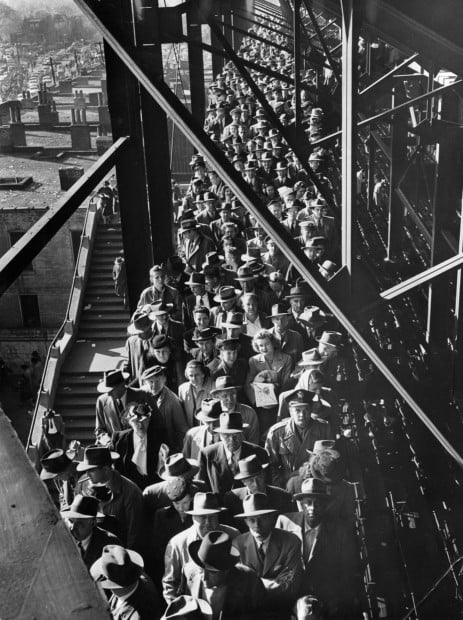 Oct. 9, 1944 • Plenty of empty seats as the Cardinals beat the Browns in  the all-St. Louis series