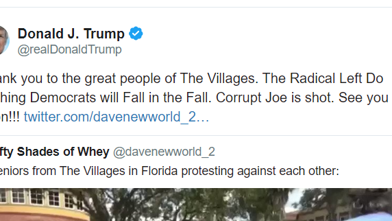 Trump Thanks Great People Shown In Twitter Video In Which A Man