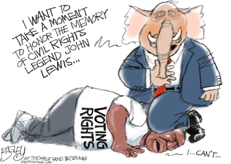 In The Cartoons Voting Rights Feds John Lewis Editorial Stltoday Com