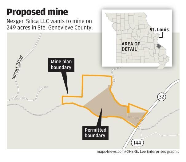 Proposed silica mine wins state permit but faces Ste. Genevieve County  roadblock